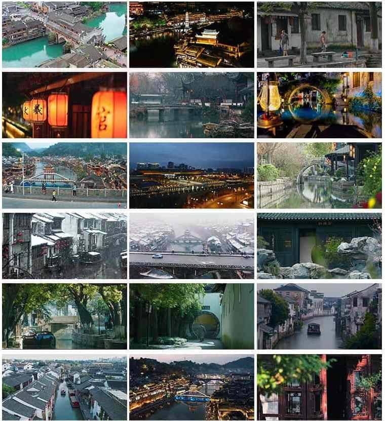 江南水乡古镇建筑水巷,唯美风景古风意境禅意怀旧治愈系抖音短视频素材